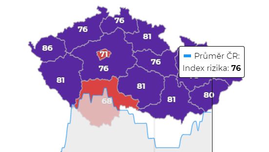 PES v krajích: Praha se za týden zhoršila o 20 bodů